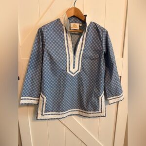 NicoBlu Capri Tunic in the Vietri Porcelain Print Women’s Medium Vacation Resort